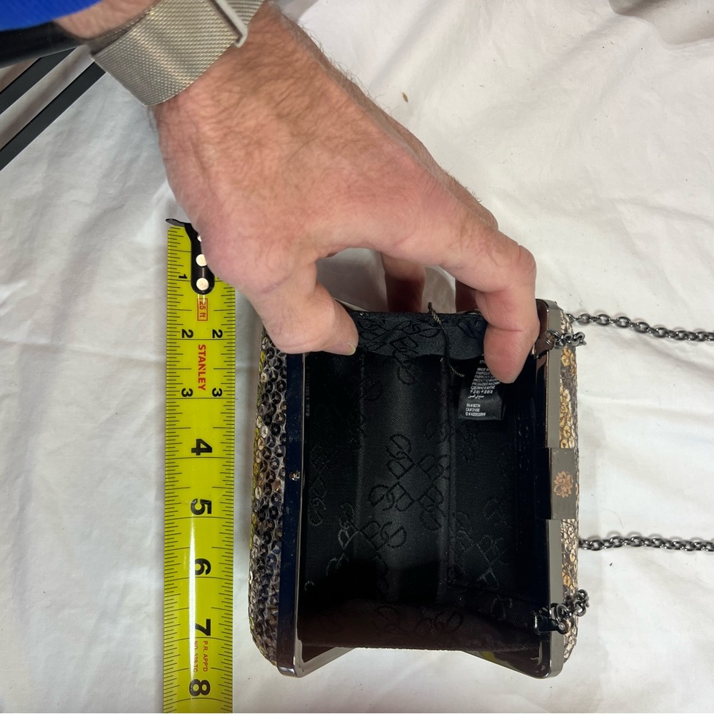 Bcbgeneration Sequin Chain Shoulder Bag - Black A… - image 4